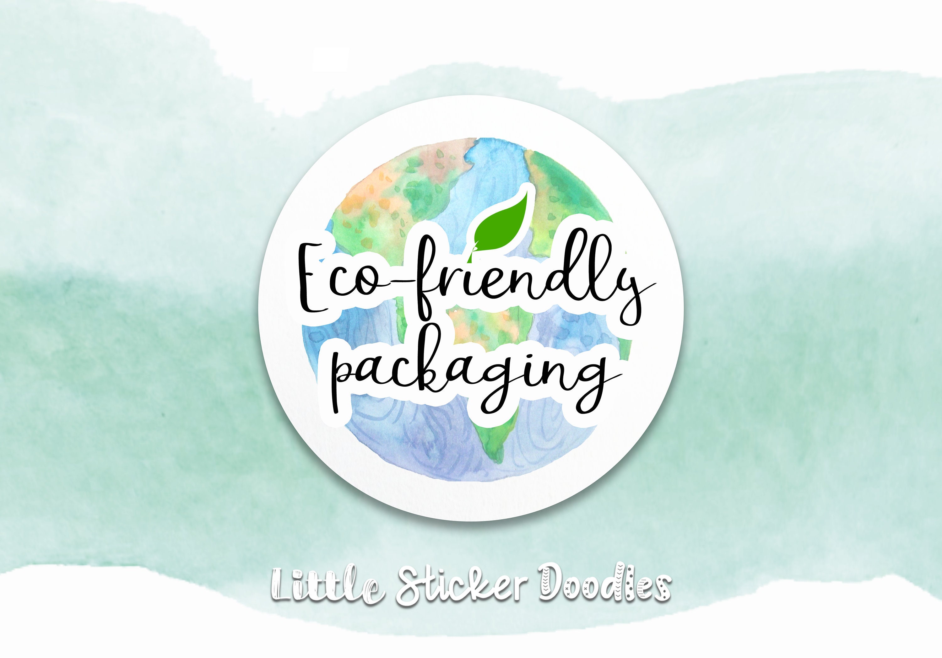 Ecofriendly packaging stickers labels for environmentally Etsy 日本