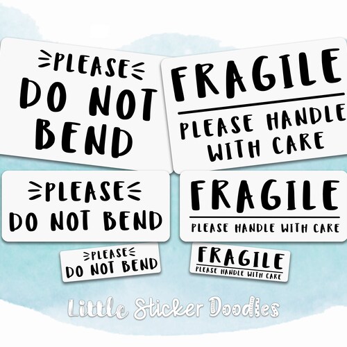 I'm Fragile Sticker PNG Do Not Bend Handle With Care | Etsy