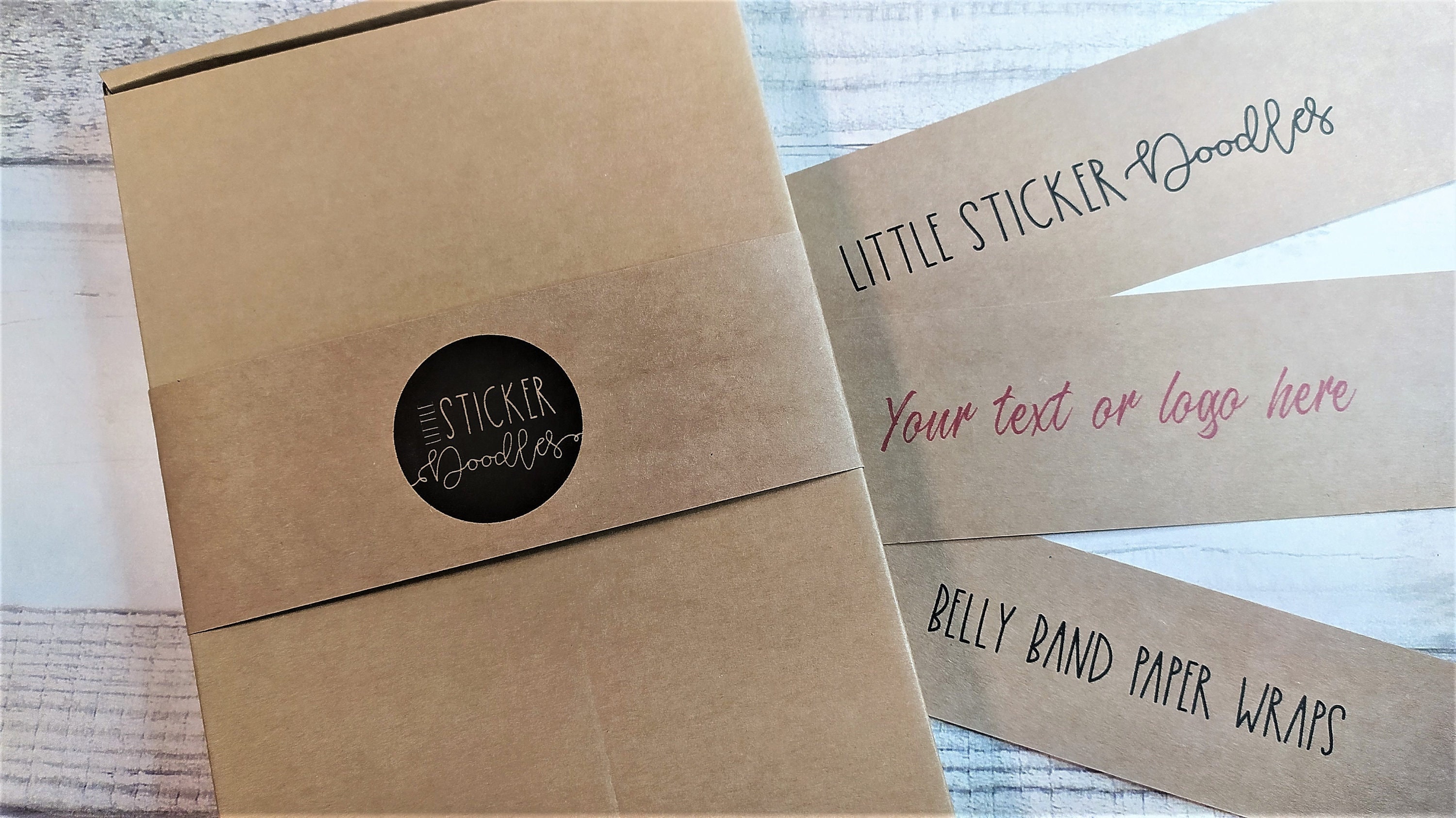 Kraft Belly Bands A3 in Length Recycled Packaging Bands Etsy UK