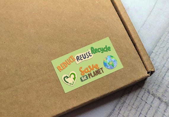 Eco-friendly Reduce Reuse Recycle Stickers Save the Planet - Etsy