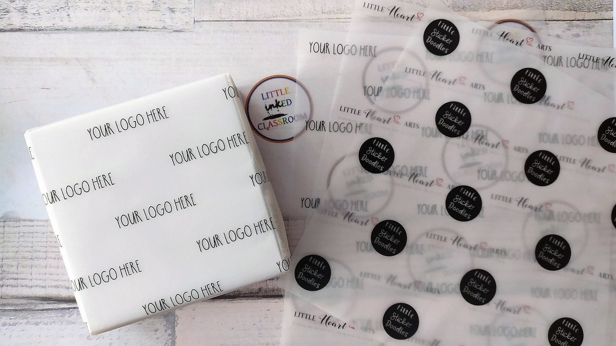 Vellum paper wrap with your custom design recyclable Etsy