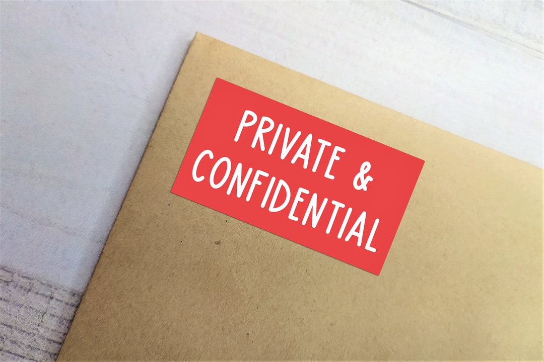 Confidential　and　Private　Etsy　and　Red　Mail　Label　Shipping　Handling