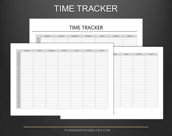 daily time tracker etsy
