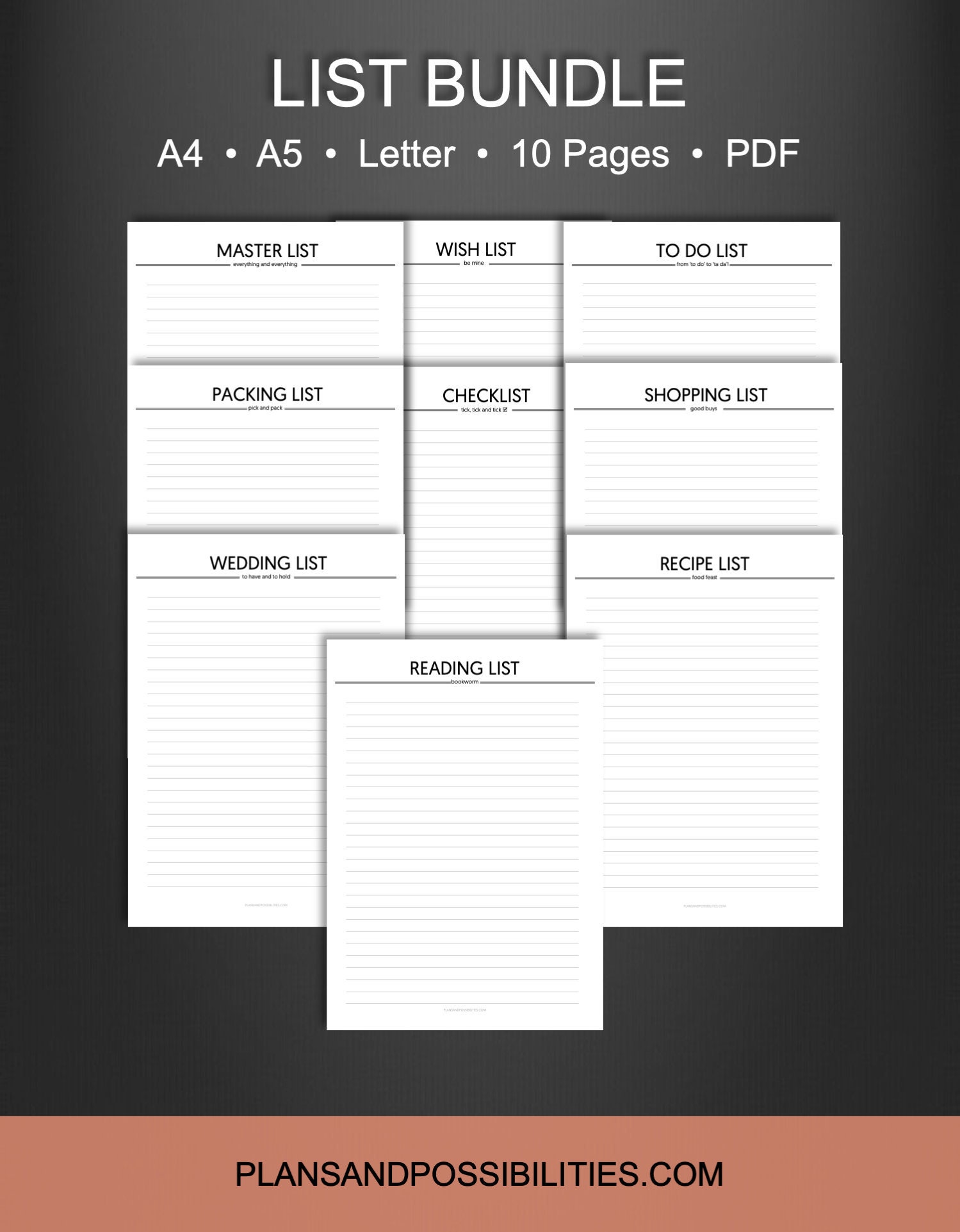 To Do List Printable, to Do List Template, A5 to Do List PDF, Master to
