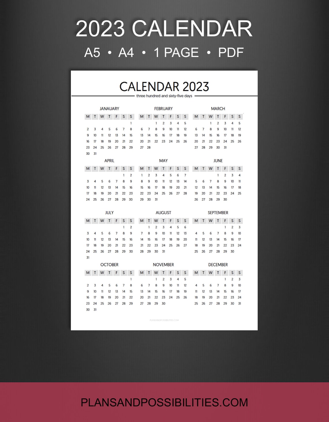 Free Printable A5 Planner Inserts 2023