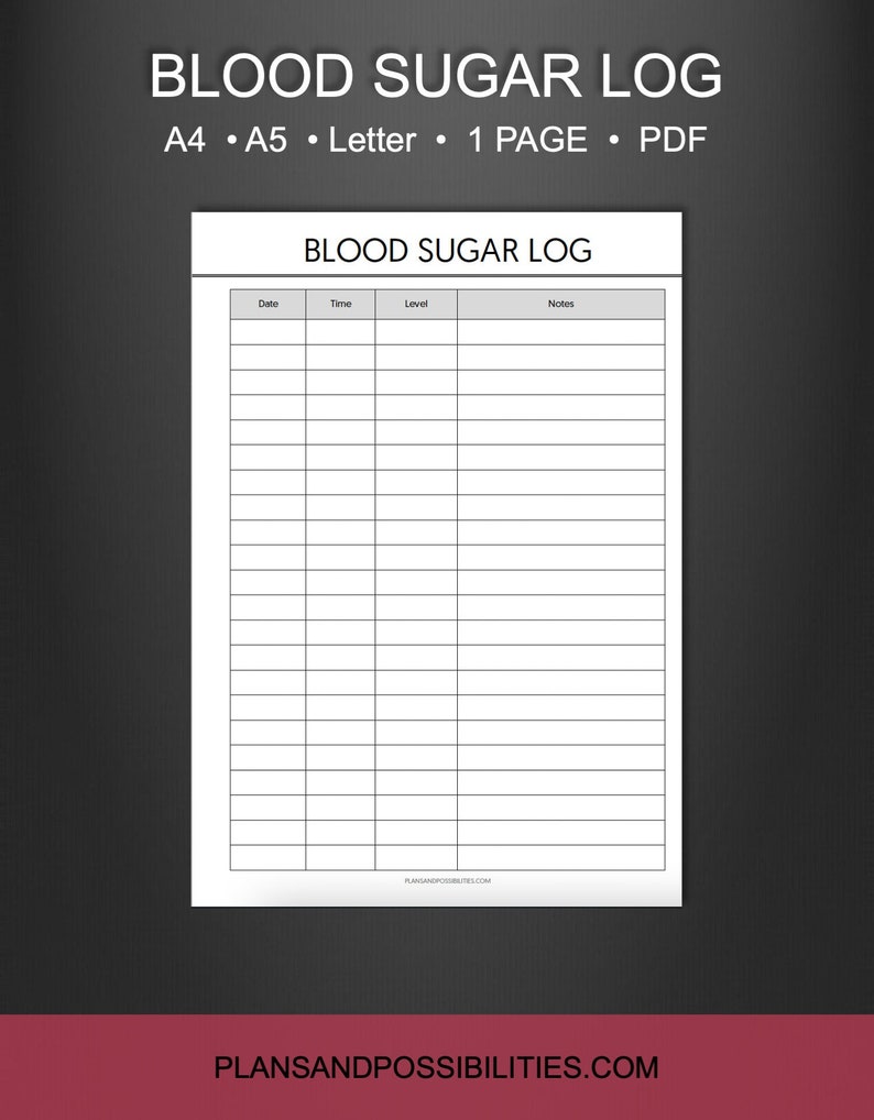 Blood Sugar Log Blood Glucose Printable Blood Sugar Tracker Blood Blood Sugar Log Blood Glucose Printable Blood Sugar Tracker Blood