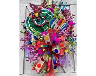 Fiesta Wreaths for Front Door, Fiesta Wreath, Cinco de Mayo Wreath, Quineanera Decorations, Fiesta Decorations, Cinco de Mayo Decorations