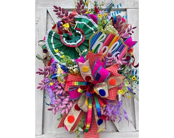 Fiesta Wreaths for Front Door, Fiesta Wreath, Cinco de Mayo Wreath, Quineanera Decorations, Fiesta Decorations, Cinco de Mayo Decorations