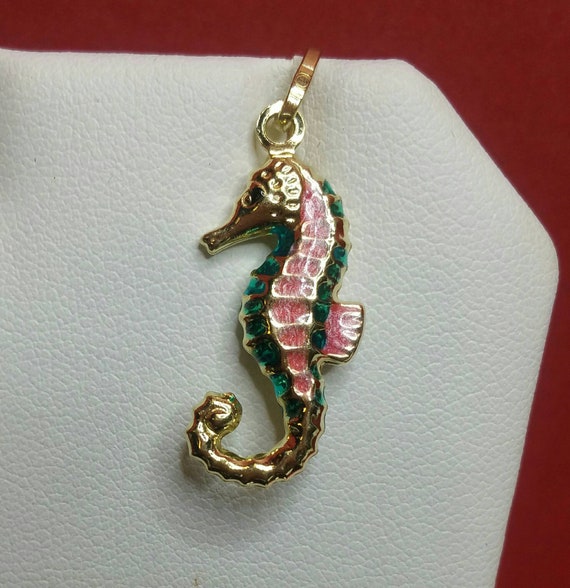 COLORFUL SEA HORSE.... Estate Jewelry