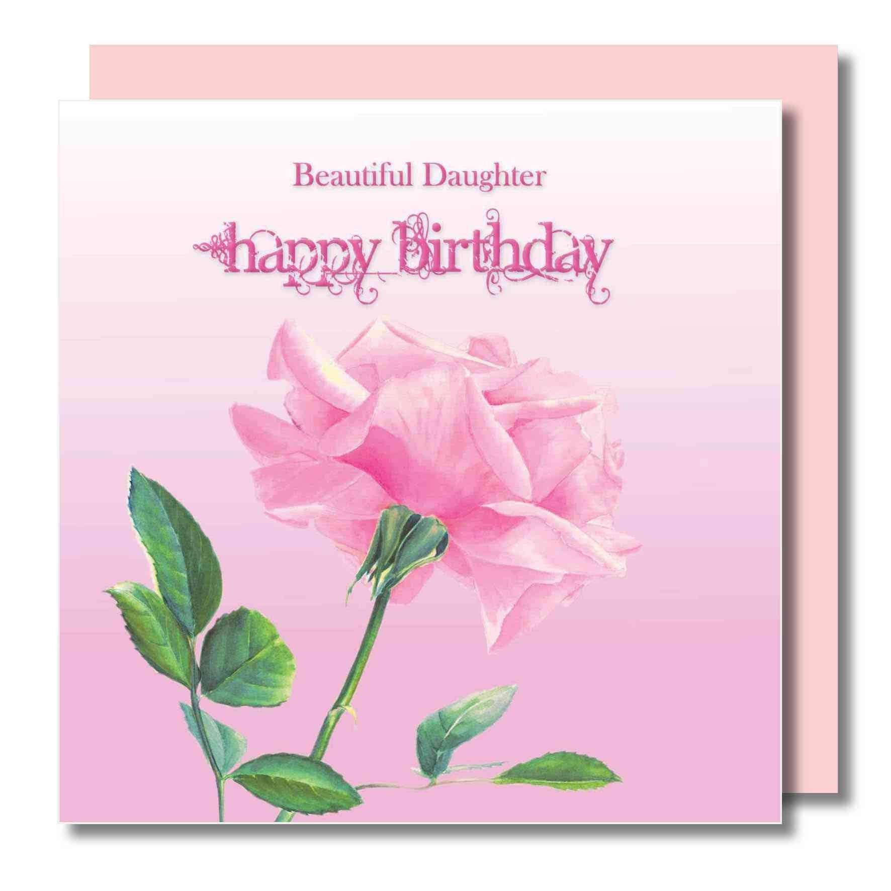 Happy Birthday Card To My Daughter Daughter Birthday Greeting Card For My Beautiful/Wonderful | Etsy