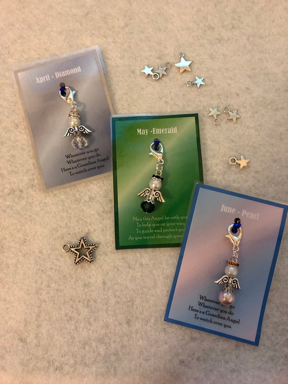 Birthday guardian angel charm deals