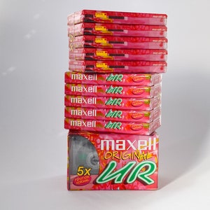 Maxell Blanc Cassette Tapes | 1998 Sealed Recording Tapes | Original UR Maxell IEC Type I  Audio Tapes | Vintage Cassette Recording Tapes 5X