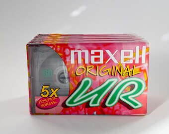 Vintage NIEUWE Maxell originele UR cassetteband, Maxell IEC Type I opnameband, vintage cassette-opnameband, 4902580428211,1998 muziekbanden