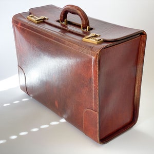 Vintage Pilot Travel Case,the Bridge Firenze 1969,leather Suitcase