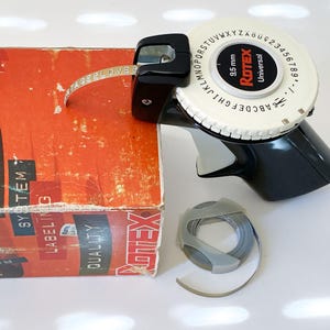 Vintage ROTEX Label Maker - 9,5 MM Rotex Univeral - Handpräge-Etikettenschreiber - Vintage Stationär - Schreibtischzubehör - Geschenk zum Vatertag