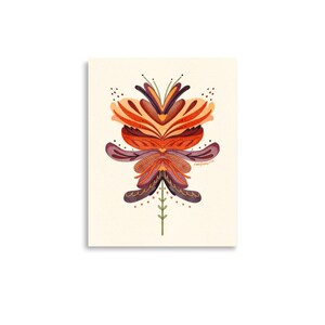 Fantasy Flower Orange III Poster