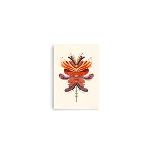 Fantasy Flower Orange III Poster