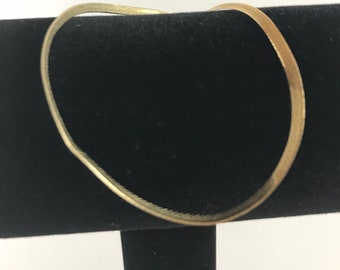 Italian Silver Gold Tone Bracelet