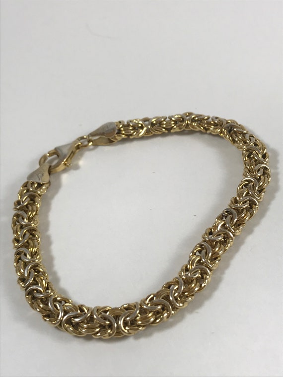 Italian Silver Tone Woven Bracelet