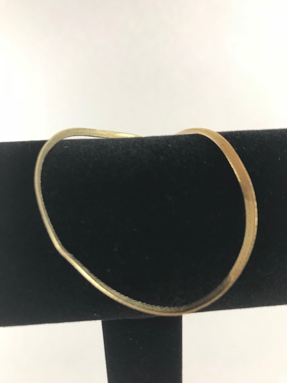 Italian Silver Gold Tone Bracelet