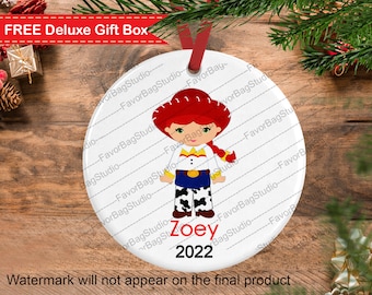 Jessie Toy Story christmas ornament-Toy Story Christmas Ornament-Jessie Christmas Ornament-Personalized Christmas ornament kids-Toy ornament