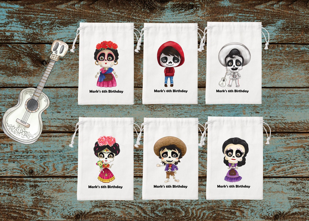 Coco Movie Favor Bag-kids Birthday Favor Bags-miguel Coco Favor Bags ...