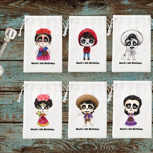 Coco Movie Favor Bag-kids Birthday Favor Bags-miguel Coco Favor Bags ...