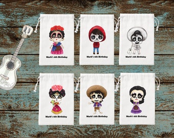 COCO THE DAY OF DEATH Party FAVOR BAGS Treats Supplies Loot Candy Goody 10 PC COCO THE DAY OF DEATH Party FAVOR BAGS Treats Supplies Loot Candy Goody 10 PC