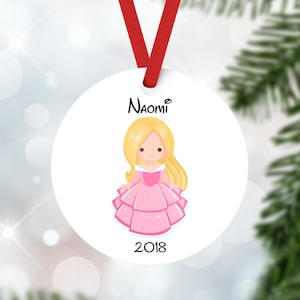 Princess Aurora Christmas Ornament-Sleeping Beauty Ornament-Disney Princess Christmas ornament-Personalized christmas ornament kids