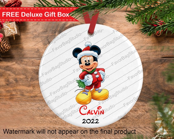 Mickey mouse christmas ornament-Personalized Christmas ornament kids-Disney  Ornament-Kids Christmas Ornament-unique ornament-Mickey keepsake