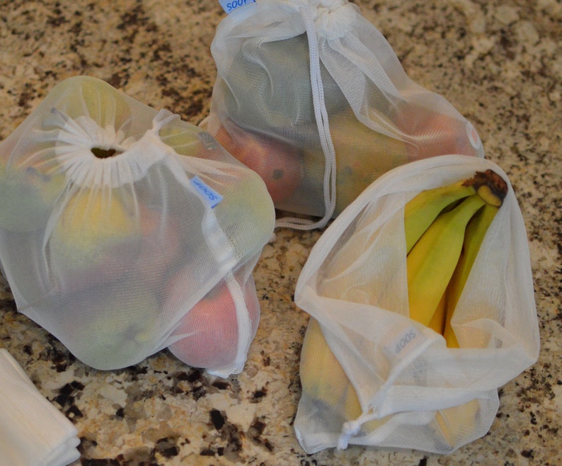 Reusable Produce Bags Multi-Pack 5, 7, & 10-packs ECO bag must have image 9