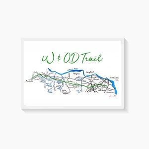 W&OD Trail Art Print Northern Virginia Fine Art Paper