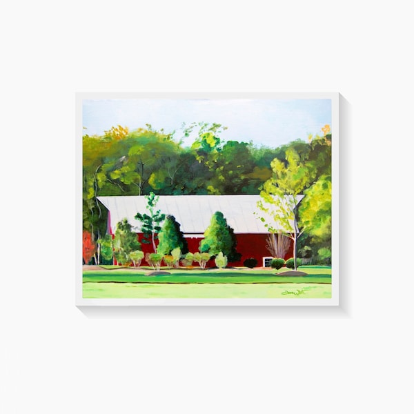 One Loudoun Barn Painting Art Print Ashburn Virginia Loudoun County