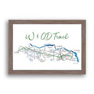 W&OD Trail Art Print Northern Virginia image 5
