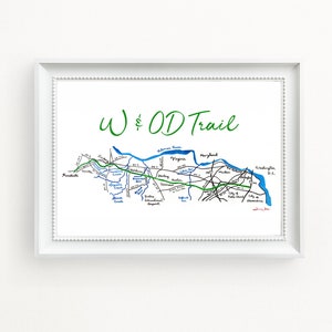 W&OD Trail Art Print Northern Virginia image 3