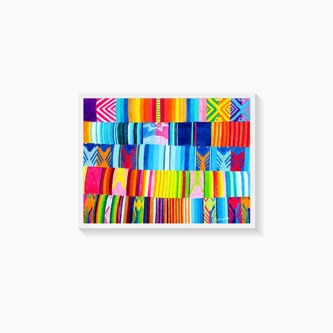 Indigenous Art Print Latin America Painting Hispanic Folk - Etsy