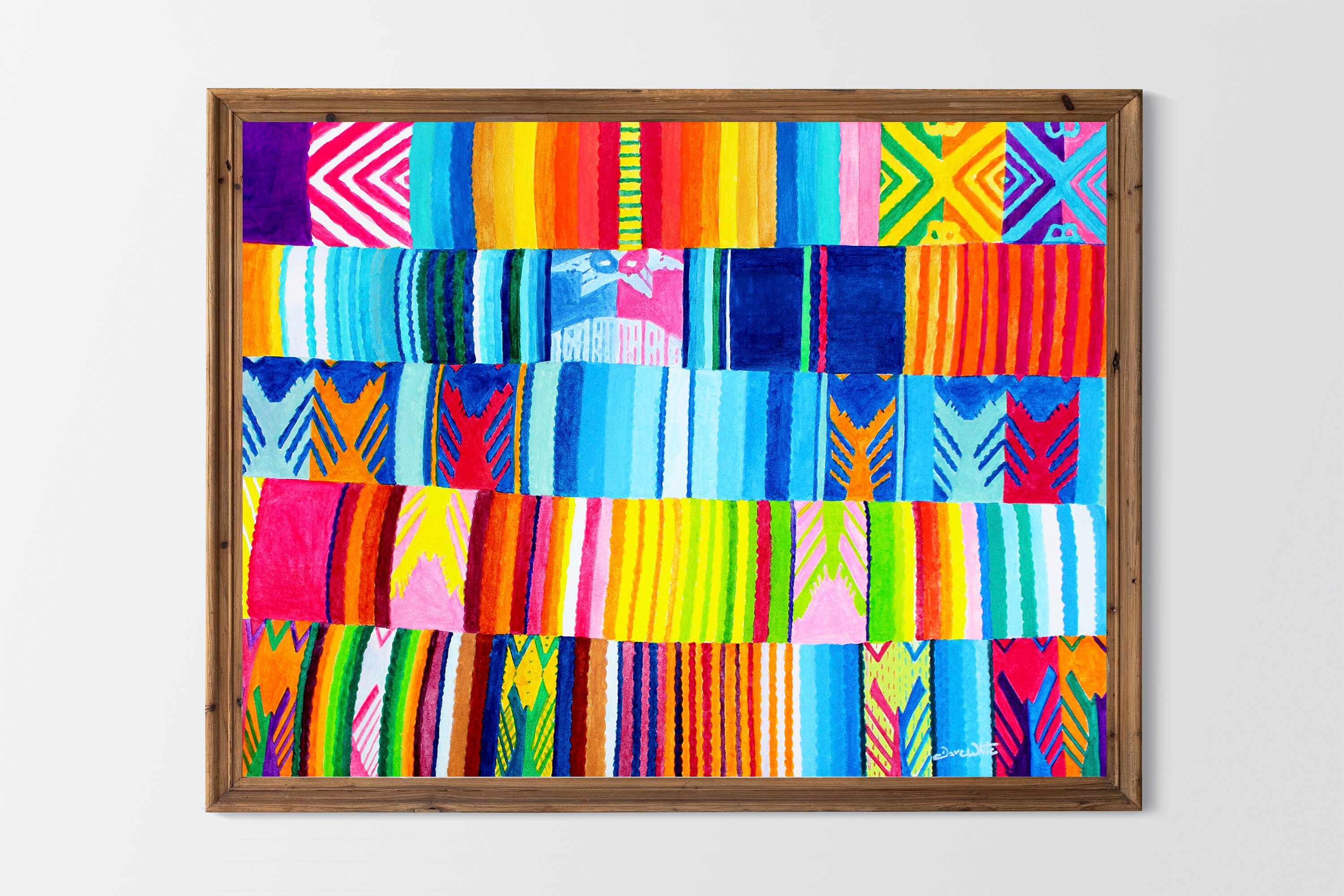Indigenous Art Print Latin America Painting Hispanic Folk - Etsy