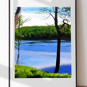 Algonkian Park Potomac River Painting by Artist Dave White