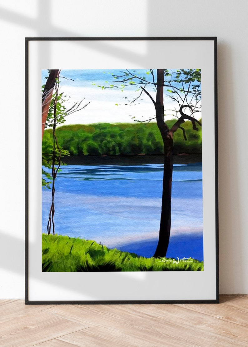 Algonkian Park Potomac River Painting by Artist Dave White