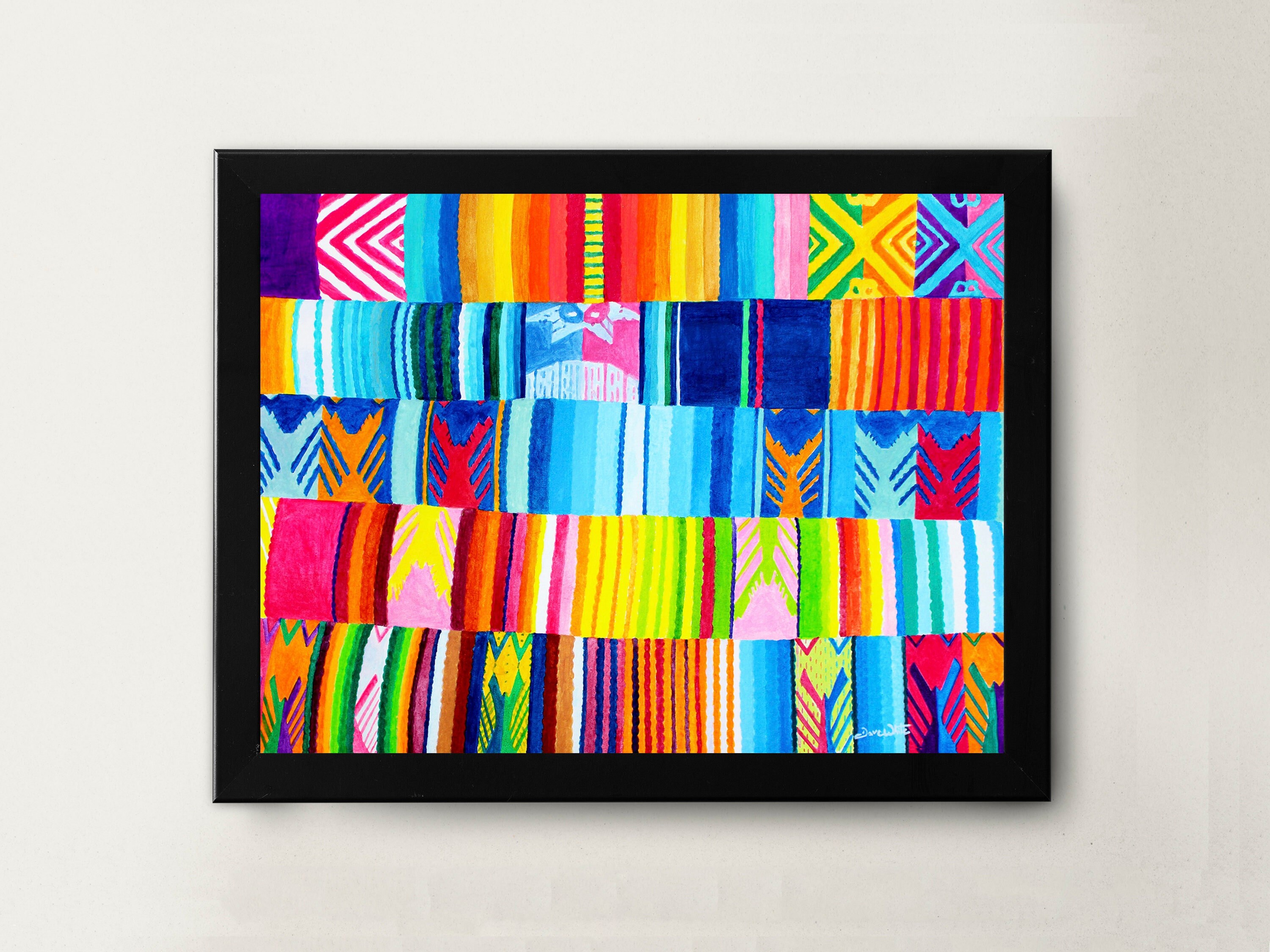 Indigenous Art Print Latin America Painting Hispanic Folk - Etsy