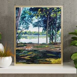 Algonkian Park Art Print Potomac River Watercolor Painting Sterling Virginia Loudoun County image 3