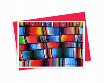 Greeting Card with Latin American Indigenous Design Art