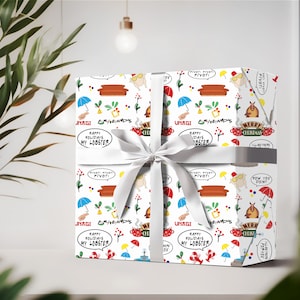 Carta da regalo per amici/tema programma televisivo Carta da regalo natalizia/carta da regalo natalizia stampabile/download istantaneo