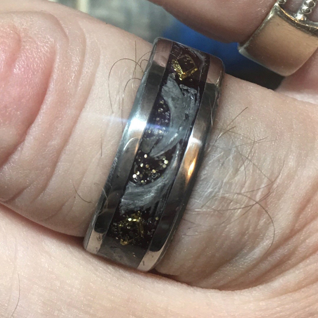 Custom Memorial/ashes/cremation Inlay Rings MESSAGE ME / Many