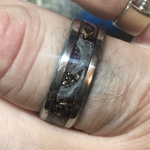 Custom Memorial/Ashes/Cremation Inlay Rings MESSAGE ME / Many Variations. Pricing varies. All types of custom ring creations.