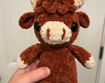 Crochet Highland Cow Plushie