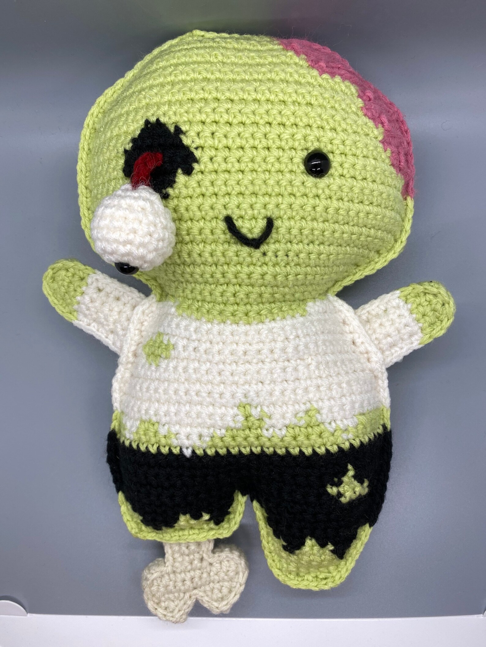 Creepy Spooky Halloween Stuffed Crochet Zombie Doll Etsy