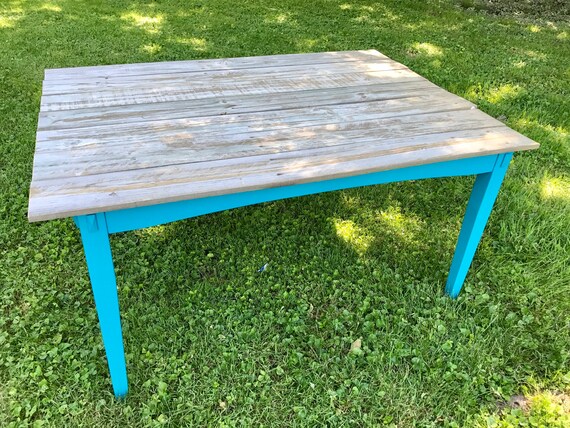 Sold Refinished Barn Wood Kitchen Table Farmhouse Shabby Chic Etsy