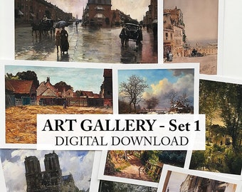 Miniatur Drucke Puppenhaus Kunst Galerie DIGITAL DOWNLOAD