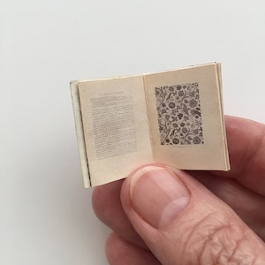 Dollhouse Miniature Books Pages 1/12 Scale DIGITAL DOWNLOAD Printable
